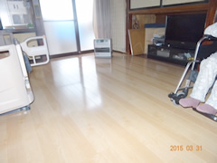 おばあちゃまのお部屋もフローリングに